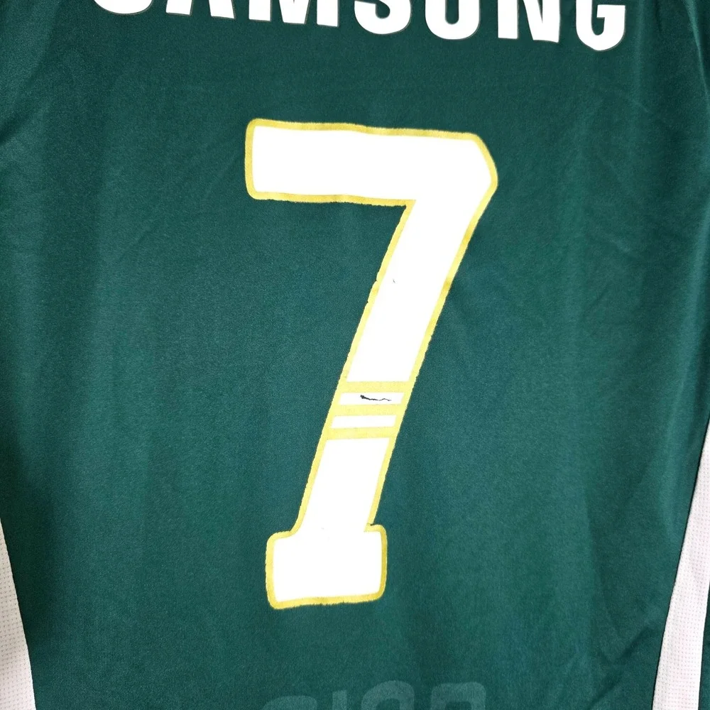 Adidas Palmeiras Soccer Jersey Mens Medium Green Samsung Ciro 7 Brazil